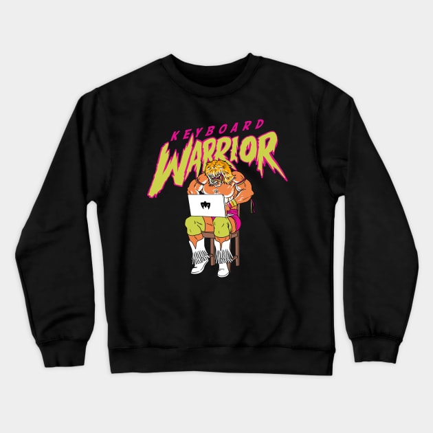 KEYBOARD WARRIOR Crewneck Sweatshirt by art of gaci